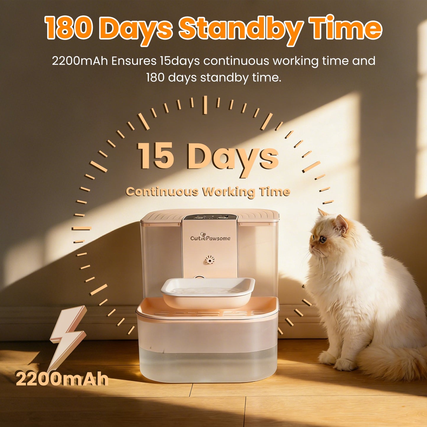 Smart Pet Water Fountain Automatic Cat Water Dispenser (4.5L)