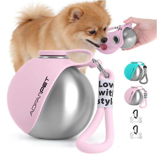 Outdoor Pet Stainless Steel Water Cup