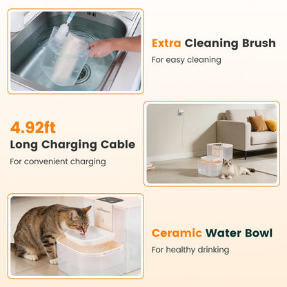 Smart Pet Water Fountain Automatic Cat Water Dispenser (4.5L)