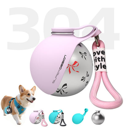 Outdoor Pet Stainless Steel Water Cup